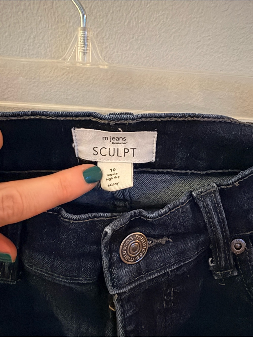m jeans SCULPT Women's High-Rise Skinny Jeans in Dark Indigo